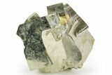 Shiny, Natural Pyrite Cube Cluster - Navajun, Spain #361943-1